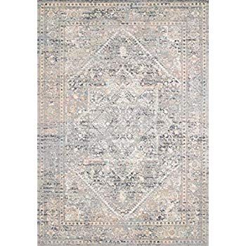 Amazon.com: Loloi II Lucia Collection Distressed Persian Area Rug, 4'-0" x 5'-7", Grey/Sunset: Kitchen & Dining Sunset Kitchen, Grey Sunset, Greige Design, Vintage Medallion, Jaipur Living, Well Woven, Light Grey Area Rug, Persian Area Rug, Transitional Area Rugs