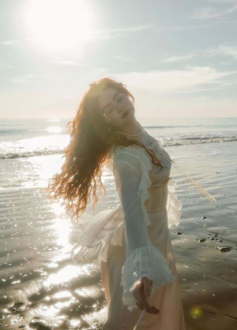 Beach Goddess Aesthetic, Faith Collins, Ocean Photoshoot, Ethereal Photography, Debut Photoshoot, Fairy Photoshoot, Water Fairy, Ethereal Aesthetic, Dreamy Photography