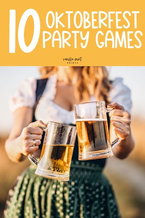 10 Oktoberfest Party Games your Guests will LOVE! Oktoberfest Party Games, Oktoberfest Games, Octoberfest Party, Oktoberfest Food, Oktoberfest Party, Fun Party Games, Philadelphia Pennsylvania, German Food, Best Part Of Me