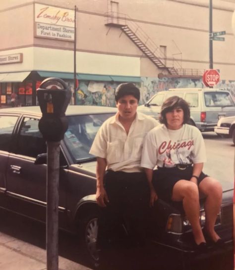 Young Couple Sitting on a Car, Mexico, 1980s. Mexico City Fashion, 1980’s Fashion, Couple Sitting, Mexican Fashion, City Fashion, Mexican American, Young Couple, 80s Fashion, Mexico City