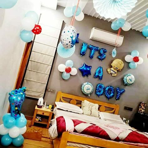 Welcome your Baby Boy with this Amazing Decoration Order now ☎+919466550044 Welcome Baby Girl Quotes, Baby Welcome Decoration, Welcome Home Decoration, Dohale Jevan, Balloon Archway, Simple Room Decoration, Welcome Decoration, Baby Shower Hamper, Homecoming Decorations