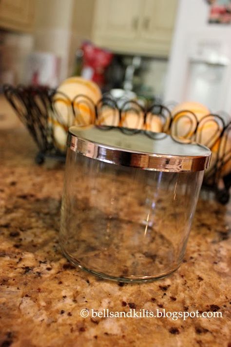 {DIY} How to Clean Glass Candle Jars