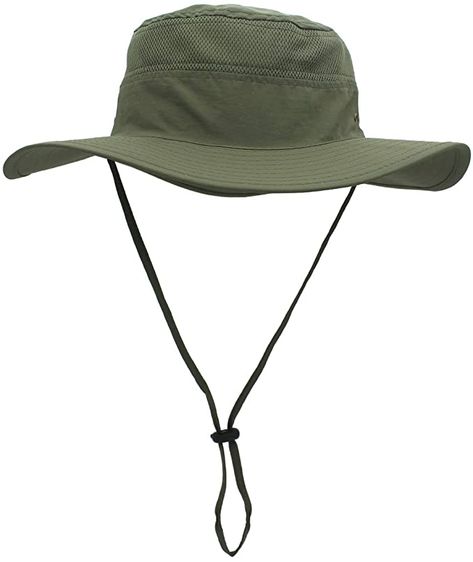 QingFang Wide Brim Sun Hat Mesh Bucket Hat Lightweight Bonnie Hat Perfect for Outdoor Activities Army Green at Amazon Men’s Clothing store Bucket Hat With String, Army Hat, Black Bucket Hat, Mens Sun Hats, Mens Bucket Hats, Wide Brim Sun Hat, Sun Cap, Summer Sun Hat, Military Hat