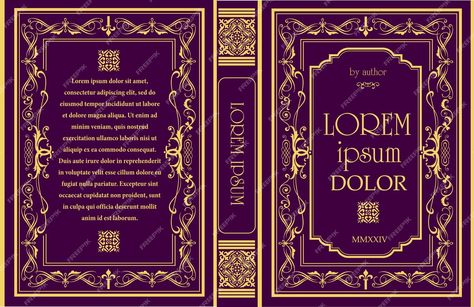 Premium Vector | Vector ornate leather book cover and old retro ornament frames royal golden style design historical novel oriental style vector illustration hand drawn illustration Historical Book Cover, Old Book Design, Medieval Book Cover, Elegant Book Cover, Art Deco Book Cover, Old Book Cover, Ornate Books, Book Spines, Medieval Books