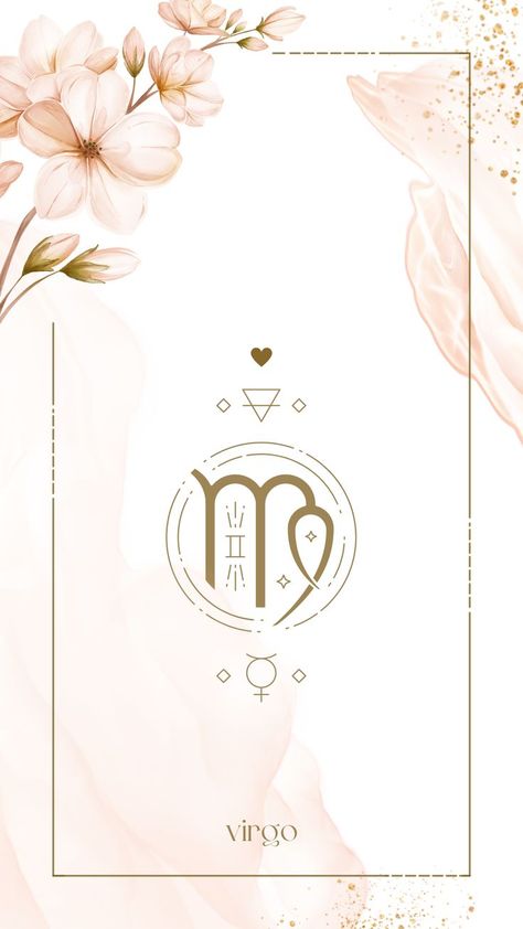 Virgo Astrology Aesthetic floral wallpaper for phone (iphone wallpaper and android wallpaper) Aesthetic Floral Wallpaper, Virgo Astrology, Capricorn Astrology, Astrology Aesthetic, Zodiac Sign Virgo, Virgo Art, Pastel Iphone Wallpaper, Virgo And Taurus, Aphrodite Goddess