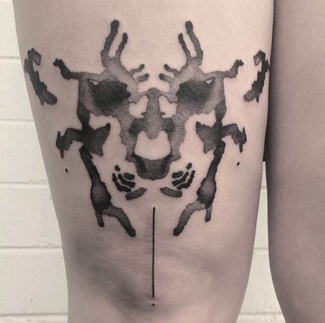 Another rad ink blot tattoo by Lee Stewart. #InkedMagazine #tattoo #tattoos #inked #art #Rorschach Rorschach Tattoo, Rorschach Test, Temporary Tattoo Sleeves, Traditional Tattoo Sleeve, Custom Temporary Tattoos, Forearm Tattoo Design, Cool Forearm Tattoos, Facial Tattoos, Large Tattoos