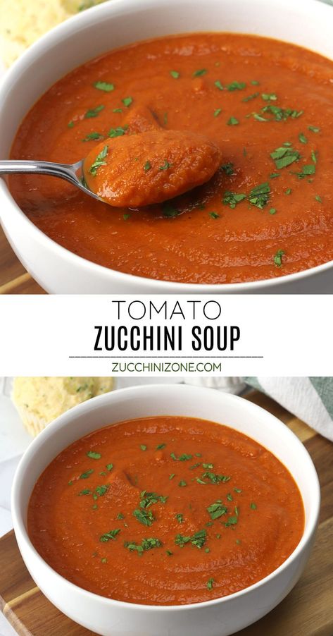 Tomato And Zucchini Soup, Tomatoe Zucchini Recipe, Zuchinis And Tomato Recipe, Chili With Zucchini Recipe, Roasted Zucchini Soup, Tomato Zucchini Soup, Tomato Zucchini Recipes, Tomato And Zucchini Recipes, Zucchini And Tomato Recipes