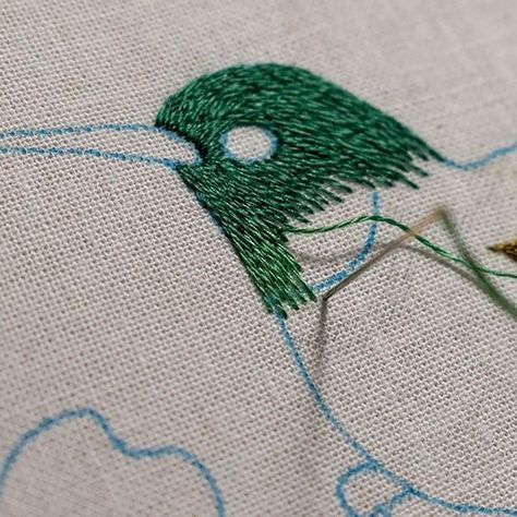 Exotic Bird & Flower Hand Embroidery Pattern, Hummingbird Needlepainting Tutorial for Beginners, Thread Painting DIY - Etsy Hummingbird Embroidery, Flower Embroidery Pattern, Bird Embroidery Pattern, Bullion Embroidery, Flower Hand Embroidery, Embroidered Birds, Digital Tutorial, Embroidery Stitches Beginner, Birds Embroidery Designs