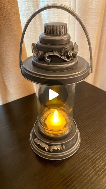 Diy Candle Lantern, Diy Lantern, How To Tie Shoes, Diy Bouquet Wrap, Diy Decoracion, Empty Jar, Diy Cleaning Solution, Diy Bead Embroidery, Jar Lanterns