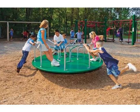 Spin Play | Freestanding Playground Equipment | American Parks Company 2000s School, Muscular Strength, Future School, Outdoor Play Area, Independent Play, Park Playground, Play Structure, School Memories, Physical Development