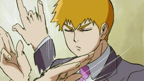 Arataka Reigen (Best Boy 2016?) - Mob Psycho 100 Mobpsycho100 Gif, Mob Physco 100 Gif, Anime Reaction Gif, Arataka Reigen, Reaction Gif, Reigen Arataka, Mob Physco 100, A Good Person, Good Person