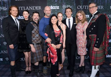 To Outlander author Diana Gabaldon, on her 67th birthday | EW.com Lotte Verbeek, Tobias Menzies, Graham Mctavish, Diana Gabaldon Outlander, Outlander Casting, Outlander Tv Series, Starz Series, Sam Heughan Outlander, Outlander Book