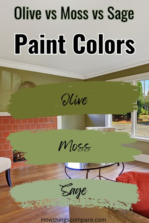 Olive Color Paint, Pale Moss Green Paint, Olive Green Trim Interior, Moss Green Walls, Moss Green Interior, Moss Green Painted Walls, Light Moss Green Paint, Moss Paint Color, Moss Green Bedroom Walls