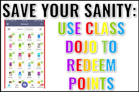 Save Your Sanity! How to Use Class Dojo to Redeem Points - Sharing Kindergarten Class Dojo Rewards, Dojo Rewards, Dojo Points, Dojo Ideas, Classroom Store, Beginning Of Kindergarten, Redeem Points, Class Dojo, Classroom Management Tool