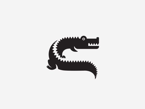 C for Crocodile  by Aditya Chhatrala #Design Popular #Dribbble #shots Crocodile Tattoo, Peacock Logo, Space Logo, Negative Space Logos, Logo Animal, Crocodile Logo, Logo Luxury, Fashion Logo Design, Beauty Logo