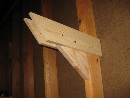 Overhead Wall Lumber Storage - by cjones @ LumberJocks.com ~ woodworking community Wood Storage Ideas, Lumber Storage Rack, Timber Storage, Lumber Rack, Lumber Storage, Mobile Workbench, Wood Rack, Garage Shelf, Garage Shelving