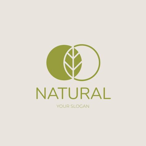 Vector diseño de logotipo natural con ho... | Premium Vector #Freepik #vector #hojas-logo #logo-spa #logo-boutique #logo Natural Logos Ideas, Growth Logo Design Ideas, 100 Natural Logo, Natural Products Logo Design, Sustainable Logo Design, Organic Store Logo, Sustainability Logo Design Inspiration, Olive Branch Logo, Logo Design Nature