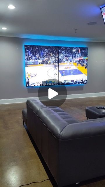 TheRightFitAV™️ on Instagram: "Take your Movie and Gaming Experience to the Next Level with a 2X2 Video Wall by The Right Fit!!

130in of Straight 🔥🔥🔥🔥

Add the Mini Jumbotron to set it off!!!

We're the professional Installers, the pro Athletes & everyone they know, come to!

5 Star Everything Time!! ⭐⭐⭐⭐⭐

@therightfitav @therightfitatl

Don't waste Dough, Call the Pros!!

Clean, Professional and Affordable!! Allow us to Upgrade your viewing experience with our professional TV wall mounting service! Our experienced technicians will ensure your TV is securely mounted to the wall, giving you more space and a sleeker look. Contact us today to schedule your appointment!" 

Let's get you Setup!!

Thank you Atlanta and Charlotte for making Us your Go to Audio Visual Installer 🔥🔥🔥🔥

Boo 2 Tv Gaming Setup, Multi Tv Wall Ideas, Flat Screen Tv On Wall Ideas, Mini Jumbotron, Home Media Room, Set It Off, Speaker Systems, Pro Athletes, Home Theater Design