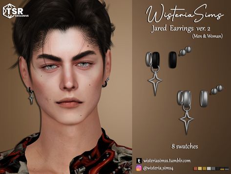 Sims4 Jewelry, Hydra Aesthetic, Sims4 Outfits, Sims Accessories, Cc Accessories, Eyeball Earrings, Female Necklace, Men's Piercings, Sims 4 Piercings