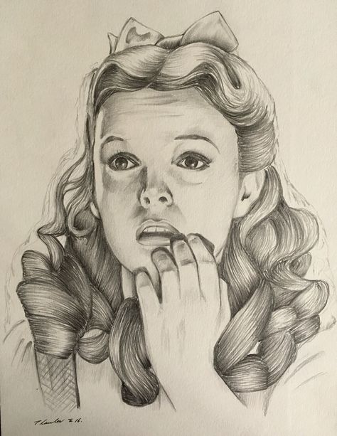 Dorothy wizard of Oz drawing by billyboyuk on DeviantArt Wizard Of Oz Drawing, Wizard Drawing, Wizard Of Oz Pictures, Wizard Drawings, Wizard Of Oz Decor, Wizard Of Oz Characters, Wizard Of Oz Movie, Dorothy Wizard Of Oz, Wizard Of Oz 1939