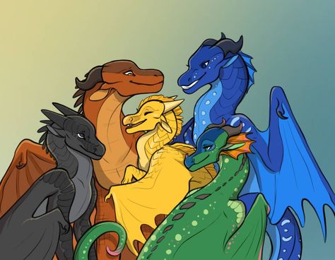 Dragonets of destiny by KenyaJoy on DeviantArt Wof Fanart, Wings Of Fire Fanart, Fire Fanart, Fire World, Dragons Wings, Wing Of Fire, Fire Fans, Shadow Dragon, Wings Of Fire Dragons