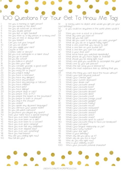 100 Questions For Your Get To Know Me Tag Youtube Questions, Questions To Get To Know Someone, About Me Template, Questions For Friends, Youtube Channel Ideas, 100 Questions, List Of Questions, Fun Questions To Ask, Pen Pal Letters