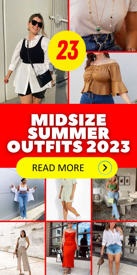 As we look forward to summer 2023, the emphasis on inclusive fashion is more apparent than ever. Midsize fashion, catering to individuals who fall between standard and plus sizes, is making its mark with a range of summer outfits that promise style and comfort. From casual shorts for a day at the beach to more formal work outfits, the midsize fashion trend offers a variety of options. Casual Summer Work Outfits 2023, Summer Outfits 2023 For Plus Size, Plus Size Summer 2023 Outfits, Hot Weather Outfits 2023, 2023 Summer Fashion Trends Plus Size, Hot Weather Outfits Plus Size Summer, Summer Plus Size Outfits 2023 Casual, 2023 Plus Size Summer Outfits, Summer Fashion 2023 Trends Casual