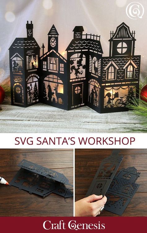 Make this Christmas special with personalized Santa wish lists and wooden decorations. Explore creative letter options and charming Santa ornaments that delight both kids and adults alike! Imprimibles Halloween, Christmas Svgs, Cricut Christmas Ideas, Festa Harry Potter, Santa's Workshop, Cricut Craft Room, Diy Cricut, 3d Christmas, Cricut Creations