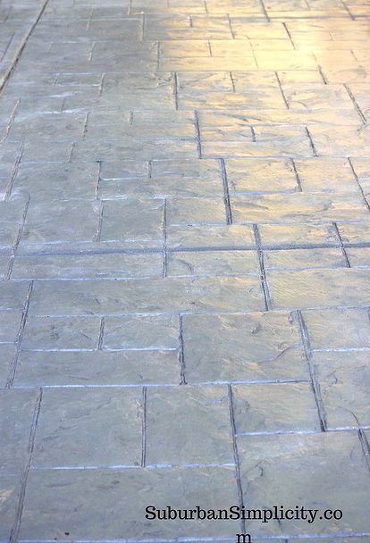 3 things to consider when deciding between patio pavers or concrete, concrete masonry Stamped Concrete Backyard, Outdoor Patio Pavers, Concrete Backyard, Diy Patio Pavers, Patio Layout, Patio Pavers Design, Patio Pavers, Paver Walkway, Stamped Concrete Patio