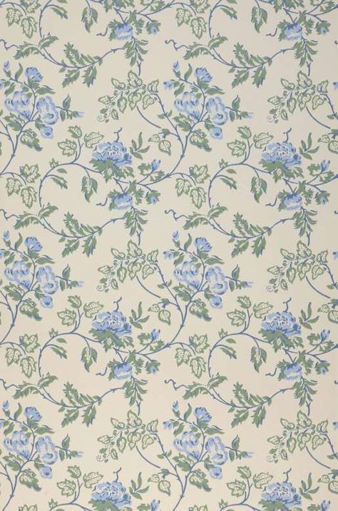 Blue Green Floral Wallpaper, Light Blue Floral Wallpaper, Pastel Green Wallpaper, Interior Prints, Wallpaper Romantic, Green Floral Wallpaper, Blue Floral Wallpaper, Blue Flower Wallpaper, Vintage Floral Wallpapers