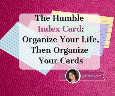 Diy Index Cards, Index Card Binder, Index Card Holders, Paper Clutter Organization, Blog Organization, Family Command Center, Organizing Paperwork, Life Planning, Paper Clutter