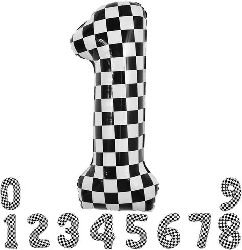 40 Inch Checkered Number 1 Balloon 1st Race Car Birthday Party Supplies Black and White Large Number Balloon for Girls Boys 1st Birthday Fast Race Car Flag Party Decorations #ad #racecarbirthday #racingbirthdayparty #racecarbirthdayparty #fastonebirthdayparty #fastonebirthdaypartyideas #fastone #twofast #twofastbirthdayparty #twofastbirthdaypartyideas #twofastbirthdaypartysupplies #twofastparty #racingbirthdaypartytheme #racecarbirthdaypartytheme Flag Party Decorations, Large Number Balloons, Number 1 Balloon, Balloon Race, Car Birthday Party, 1 Balloon, Car Birthday Theme, Race Car Birthday Party, White Foil