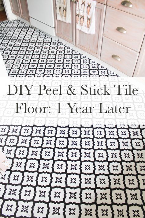 Vinyl Tile Flooring Peel And Stick, Stick On Tiles Floor, Diy Kitchen Flooring, Peel And Stick Floor Tiles, Sticky Tile, Stick Floor Tiles, Floor Makeover, Entryway Flooring, Laundry Room Flooring