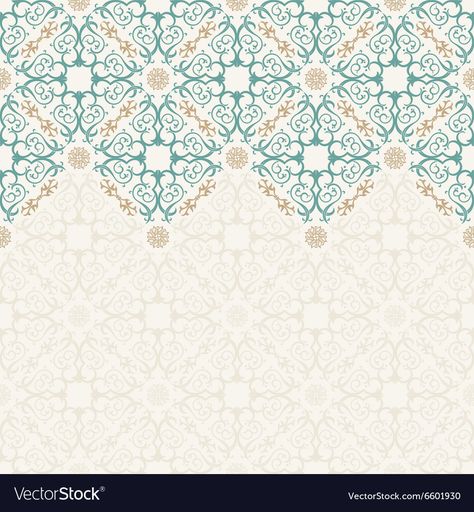 Arabic Pattern Design, Islamic Design Pattern, Border Vector, Islamic Patterns, Arabic Pattern, Floral Border Design, Pastel Decor, Islamic Art Pattern, Islamic Artwork