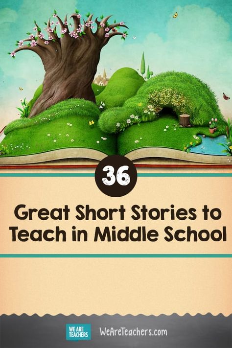 Best Short Stories for Middle Schoolers, As Chosen by Teachers Middle School Short Stories, Teaching Short Stories, Poems About School, School Middle School, Best Short Stories, Middle School Reading, 6th Grade Ela, Middle School English, Middle Schoolers