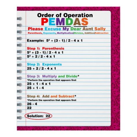 #Sold PEMDAS #OrderOfOperations #Poster #pemdas #math #MathClassroom #school #teacher #education #classroom #ClassroomPosters Pemdas Order Of Operations, Math Cheat Sheet, Learning Mathematics, Math Anchor Charts, Fifth Grade Math, Math Tutorials, Order Of Operations, Math Notebooks, Homeschool Learning