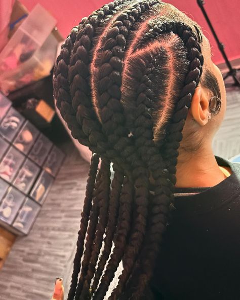 ~ Large Alicia Keys Braids🎀 ~ ~ DM TO BOOK✨ ~ DM FOR ANY QUESTIONS✨ ~ ~ ~ #hair #hairstylist #braider #pghhairstylist #pghbraider #straightbacks #stitchbraids Alicia Keys Braids Large, Keys Braids, Alicia Keys Braids, Stitch Braids, Alicia Keys, Hair Inspo, Hair Stylist, Braids, Key