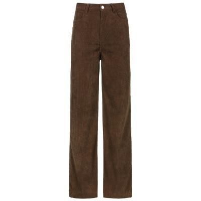 Brown Courdory Pants, Brown Baggy Pants, High Waist Baggy Pants, Indie Pants, Corduroy Wide Leg Pants, Png Clothes, Outfit Png, Pants Y2k, Brown Trousers