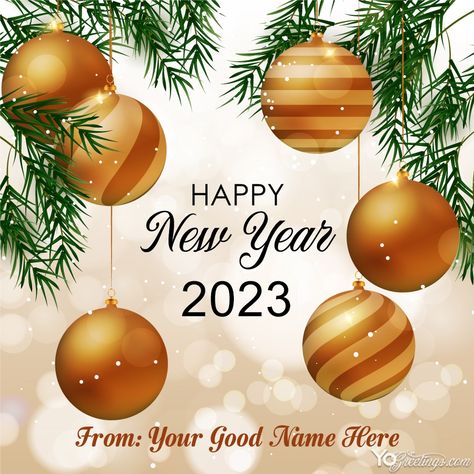 Happy New Year 2023 Wishes Card With Name Editor Balaji Maharaj, New Year Animation, New Year Wishes Cards, Happy New Year Funny, Happy New Year Animation, New Year Card Design, New Year Wishes Images, New Year Wishes Quotes, Birthday Wishes With Name