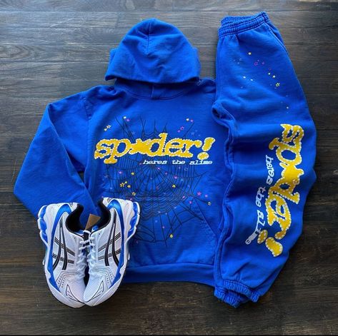 Spider Hoodie Outfit, Sp5der Hoodie Outfit, Black Teens Fashion, Men Streetwear Outfits, Hypebeast Outfit, Pikachu Hoodie, Tough Clothes, Mens Streetwear Outfits, Summer Swag Outfits