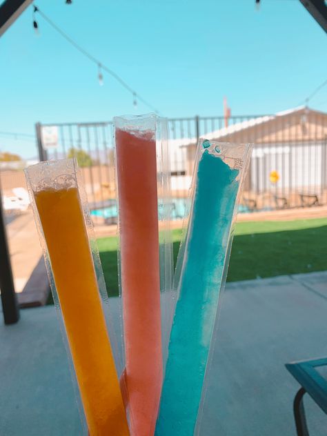 #summertime#popsicle#takemeback Aesthetic Popsicles, Popsicles Aesthetic, Popsicle Photography, Popsicles Photography, Popsicle Aesthetic, Colorful Popsicles, Sleepover Kit, Summer Entertaining Recipes, Summer Hangout