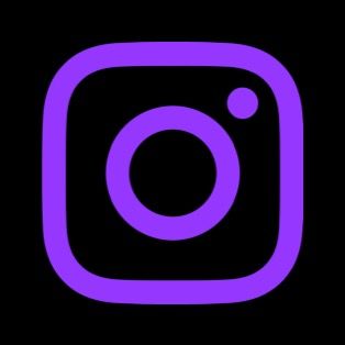 Purple Instagram Icon, Black And Purple Icons, All Apps Icon, Purple App Icon, Just Purple, Purple Instagram, Prince Purple, Purple Iphone, Leo Zodiac Sign