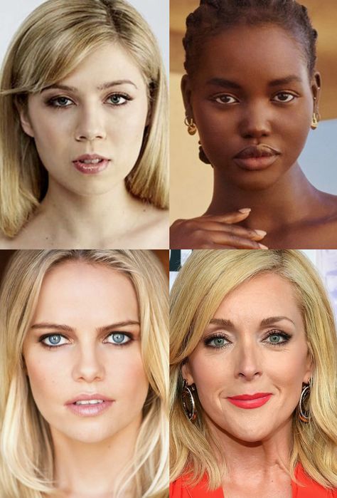 jennette mccurdy, adut akech, mircea monroe, jane krakowski Classic Ingenue Style, Classic Style Essence, Ingenue Classic, Prominent Eyes, Classic Essence, Style Essence, Soft Gamine, Dramatic Classic, Dramatic Style