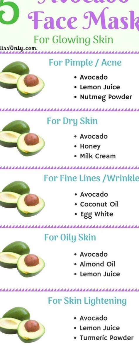 Include these 5 avocado face mask recipes into your skin care routine to get glowing and beautiful skin. These 5 avocado face mask would not only make your skin beautiful but also help you get rid of acne, pimple, scars, oily skin, wrinkles ,fine lines and many more. These face masks are also good for moisturizing dry skin and removing dark spots. click to get the recipe. Lemon Juice For Skin, Avocado Face Mask Recipe, Face Mask For Glowing Skin, Mask For Glowing Skin, Face Glowing, Mask Recipes, Avocado Face Mask, Mask For Oily Skin, Pimple Scars