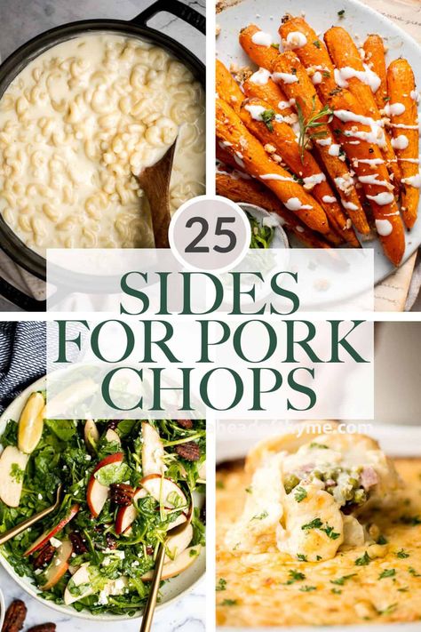 25 Side Dishes for Pork Chops - Ahead of Thyme Grilled Pork Chop Dinner Ideas, Pork Chop Dinner Ideas Sides, Pork Chop Sides, Side Dishes For Pork Chops, Pork Tenderloin Side Dishes, Side Dishes For Pork, Pork Chop Side Dishes, Pork Tenderloin Sides, Sides For Pork Chops