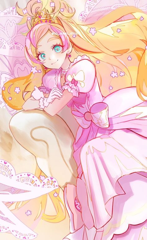 Go Princess Precure Flora, Precure Fanart, Go Princess Precure, Princess Palace Pets, Princess Precure, Palace Pets, Glitter Force, Japanese Cartoon, Force Of Evil