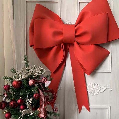 Smarter Shopping, Better Living! Aliexpress.com Gift Diy Christmas, Giant Bow, Arch Decoration Wedding, Car Decoration, Big Bow, Diy Bow, Party Props, Big Bows, Shop Display