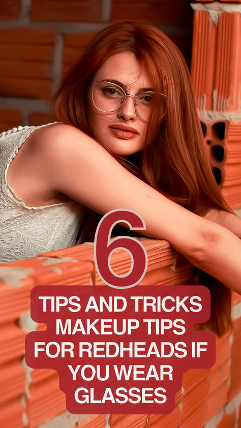 Wearing glasses doesn’t mean you can’t wear gorgeous makeup, and wearing makeup doesn’t mean you need contacts. Here are some of our tips and tricks for wearing makeup with your glasses. Makeup Ideas Redhead, Makeup For Redheads With Blue Eyes, Makeup Ideas For Red Hair, Ginger Hair Makeup Ideas, Natural Makeup For Redheads, Redhead With Glasses, Ginger Makeup Looks, Redhead Makeup Looks, Makeup Looks For Redheads