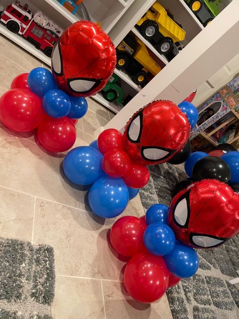 Spiderman Birthday Party Balloons, Spiderman Birthday Balloons, Spiderman Theme Decoration, Spiderman Bday Decoration, Spiderman Ballon Decoration, Spider Man Balloon Bouquet, Spiderman Balloon Decor, Spidey Balloon Garland, Spiderman Birthday Theme Ideas