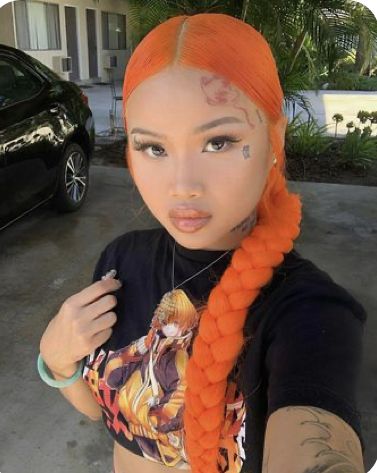 Hair Baddie, Dyed Natural Hair, Baddie Hairstyles, Orange Hair, Grunge Hair, Black Girls Hairstyles, Aesthetic Hair, Locs, Hair Goals